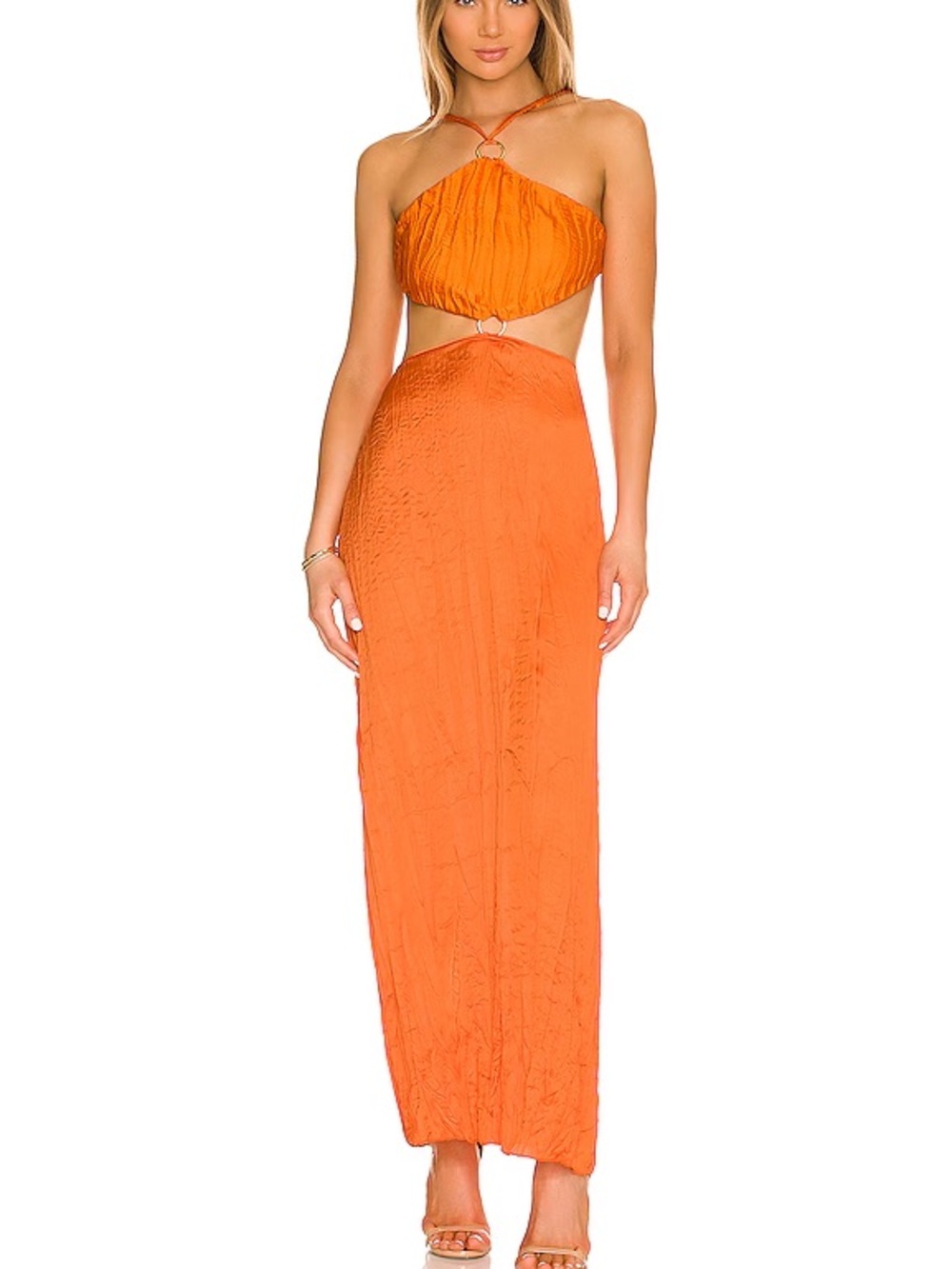 Baobab Kira Maxi Dress in Guarana Orange